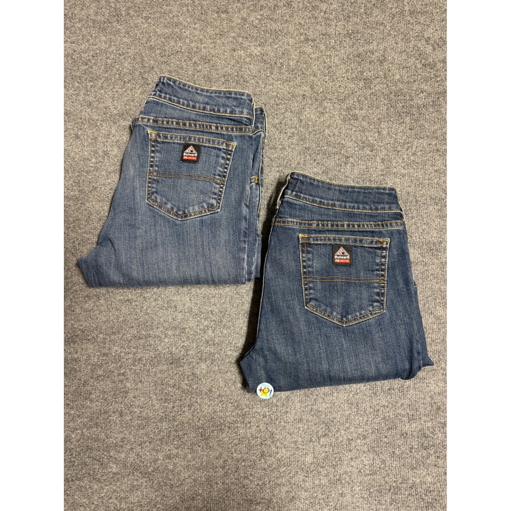 Bulwark FR Flame Resistant Blue Denim Work Pants Men's  PJM8D3 bundle of two